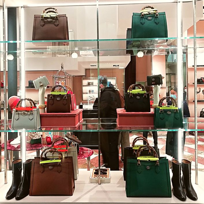 handbags, windowshop, gucci, milan, Italy
