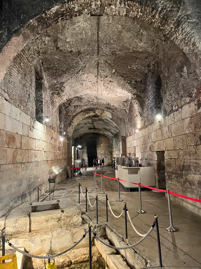cellar, diocletians palace, roman, split, croatia