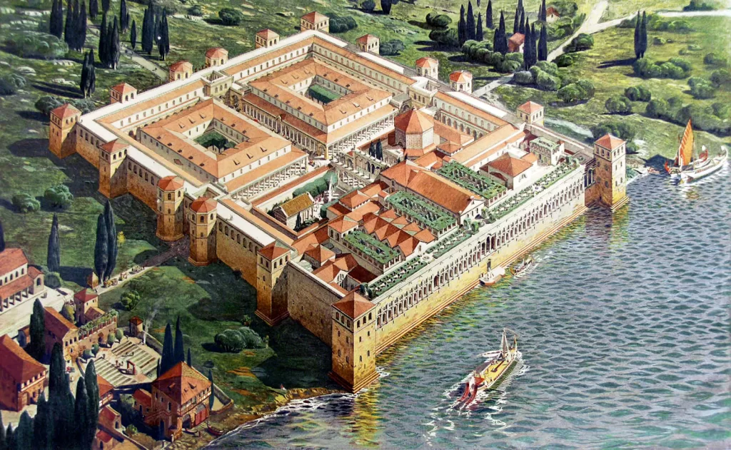 Diocletian's Palace drawing of the original look 