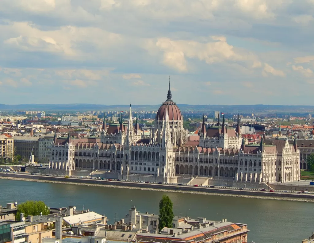 house of parliament in Budapest, hungary