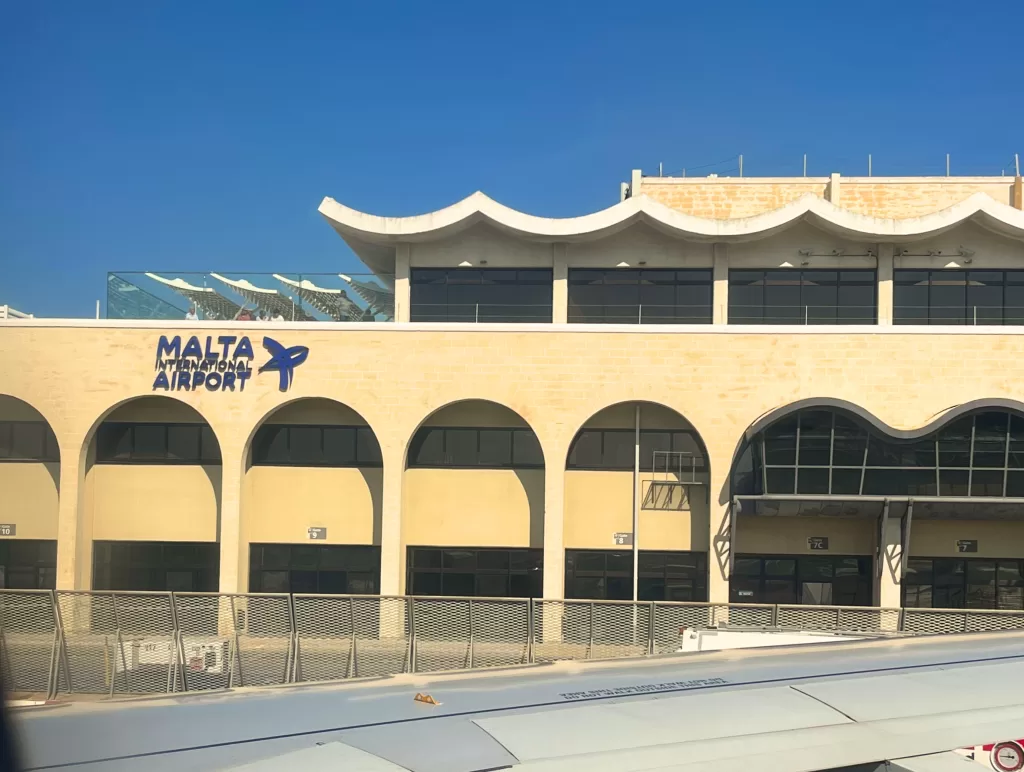 malta airport, main building,