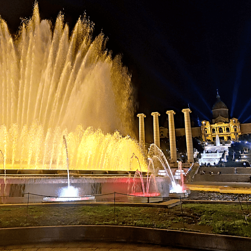 magic fountain, water show, Barcelona