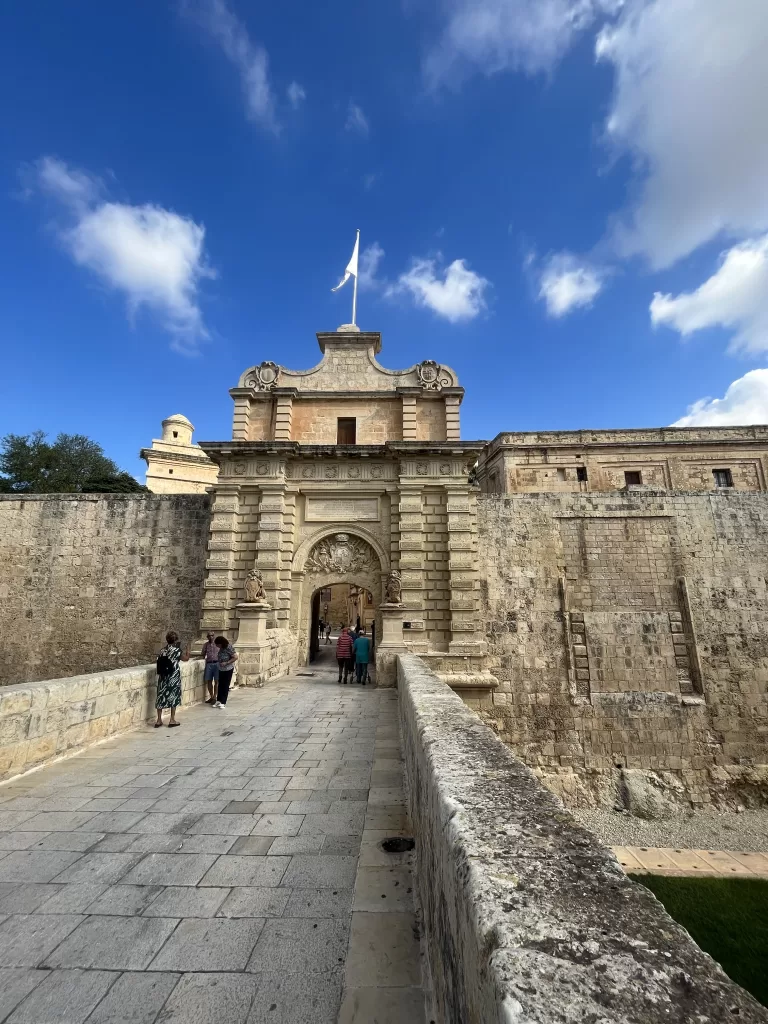 entrance to walled city of Mdina, Malta