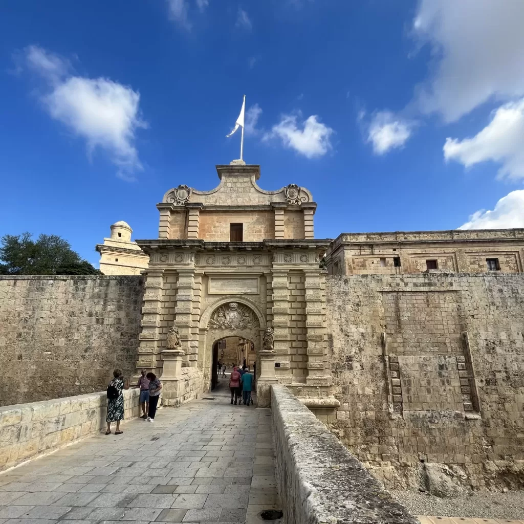 entrance to walled city of Mdina, Malta