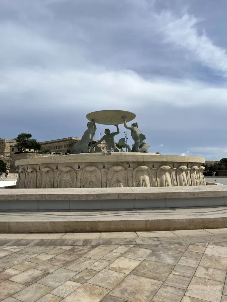 triton fountain in Valetta,Malta