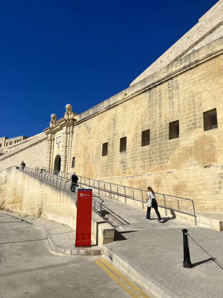 entrance to st angelo fortress in Birgu, Malta