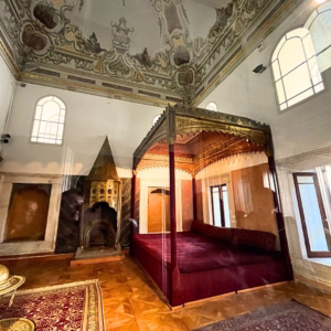 Imperial bedroom in the Topkapi Palace in Istanbul