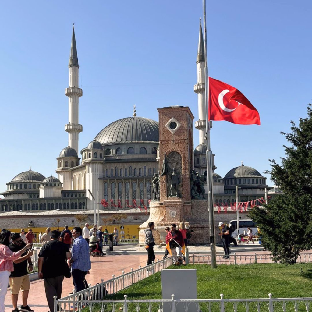 View over Taksim square in Istanbul