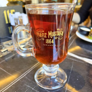 Glas of turkish tea